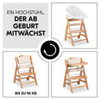 Detalj av sikkerhetssele på Barnestol Beta Plus i bøk