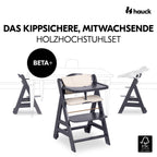 Barnestol Beta Plus Dark Grey nyfødtsett detalj av 5-punktssele