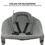Barnestol Beta Plus Dark Grey nyfødtsett Premium 5 deler - Hauck