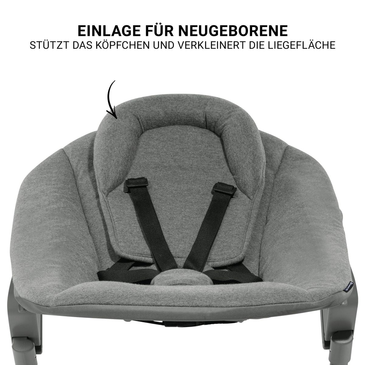 Barnestol Beta Plus Dark Grey nyfødtsett Premium 5 deler - Hauck