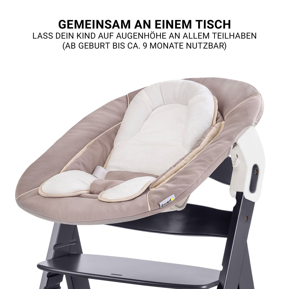 Barnestol Beta Plus Dark Grey nyfødtsett bouncer