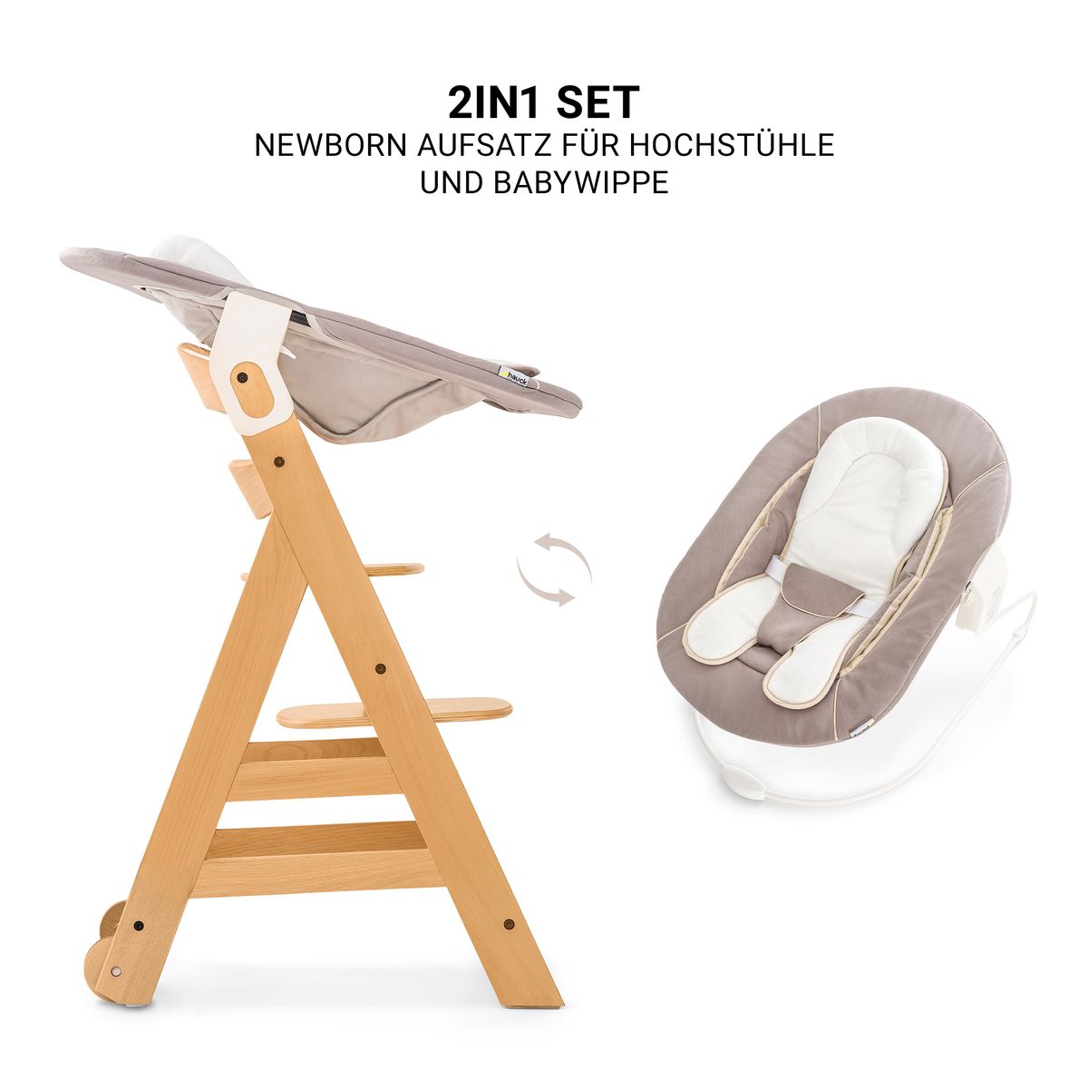 Nærbilde av sikkerhetssele på Barnestol 5-delt sett Beta Plus Natural