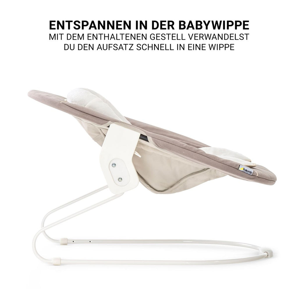 Barnestol 5-delt sett Beta Plus Natural med vippestol, beige - Hauck