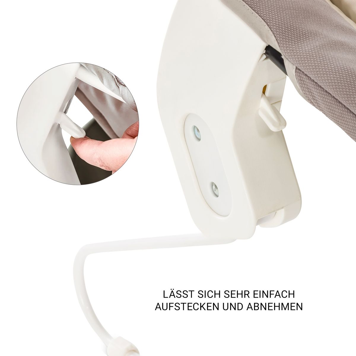 Barnestol 5-delt sett Beta Plus Natural med vippestol, beige - Hauck