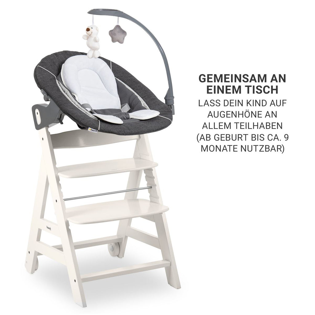 Barnestol Beta Plus White nyfødtsett Deluxe lekebøyle