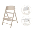 Barnestol CLICK & FOLD 3in1-sett med babysett i bøk forfra