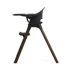 Barnestol Clikk Black/Warm Brown med brett og sele bakside