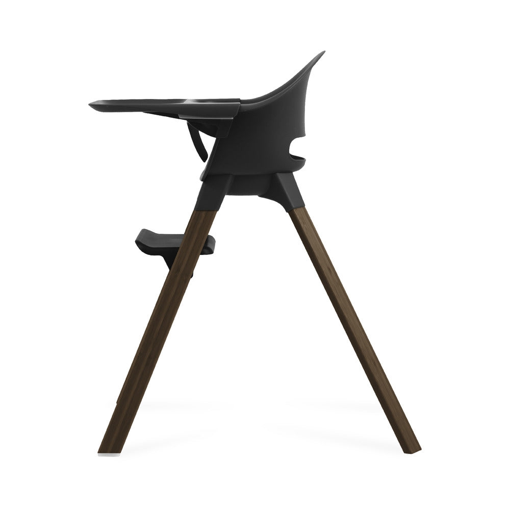 Barnestol Clikk Black/Warm Brown med brett og sele bakside