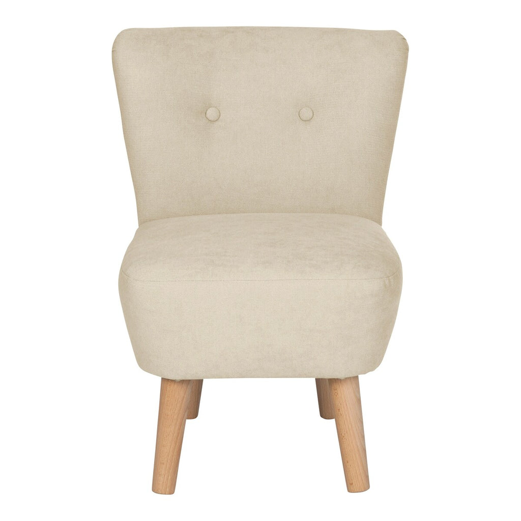 Barnestol Dolly i retrostil detalj av knappehefting