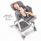 Barnestol og liggestol fra fødsel Grow Up Newborn sett - Hauck montert i rom