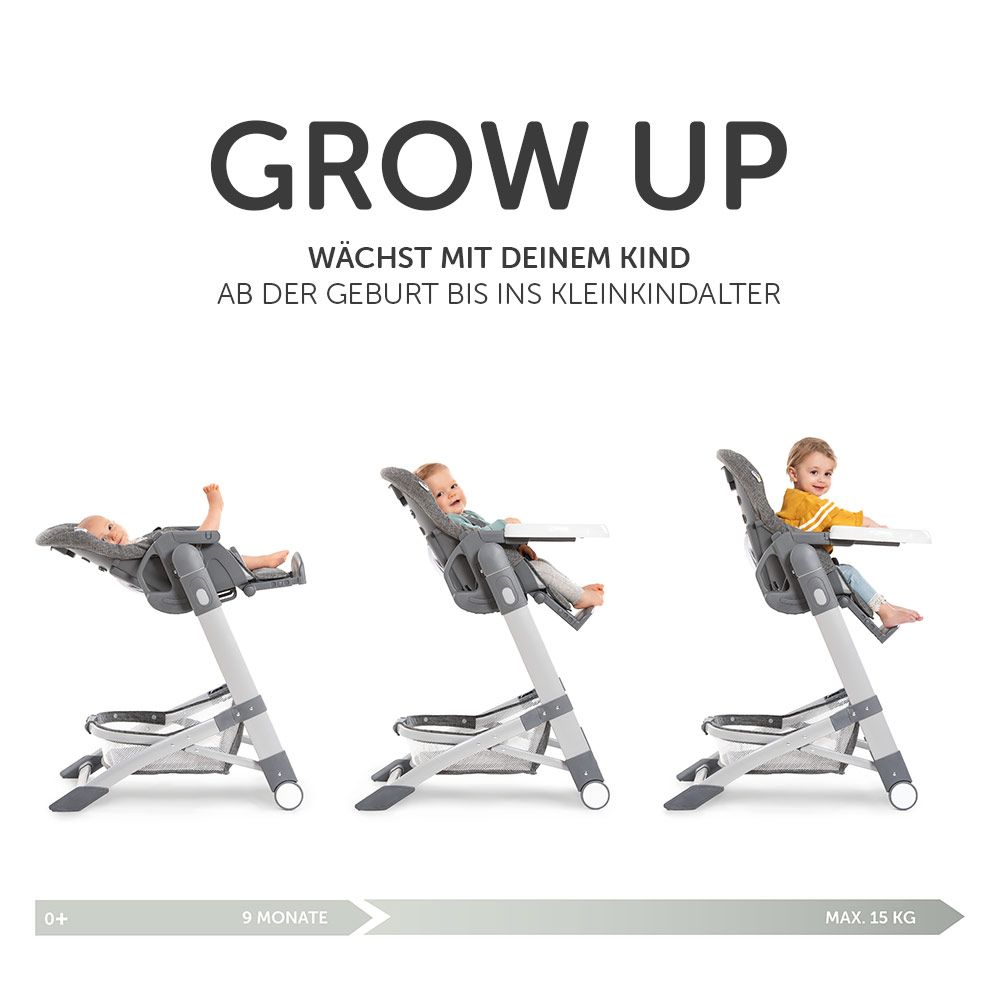 Detalj av sikkerhetssele på Barnestol og liggestol fra fødsel Grow Up Newborn sett - Hauck