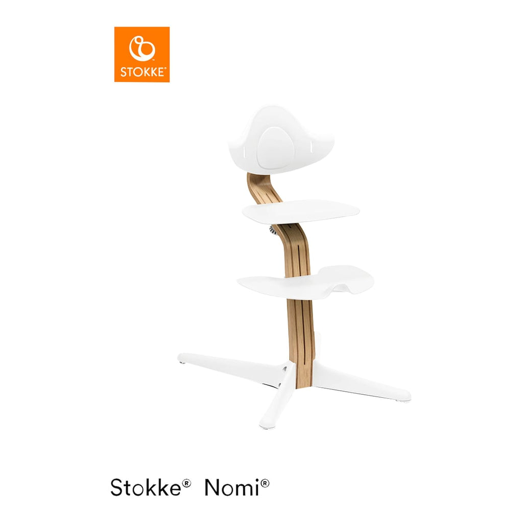 Barnestol Nomi i eik inkl. babysett, fra 6 mnd - Stokke