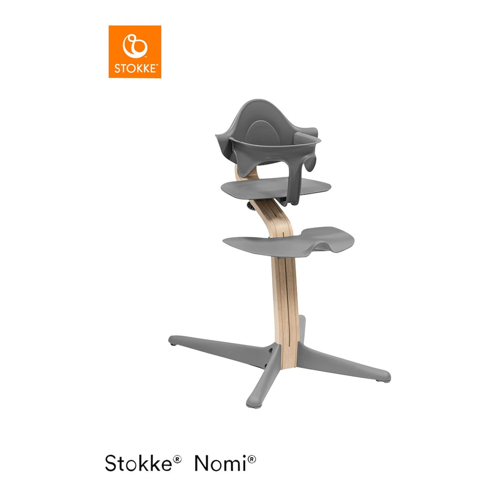 Barnestol Nomi i eik inkl. babysett, fra 6 mnd - Stokke