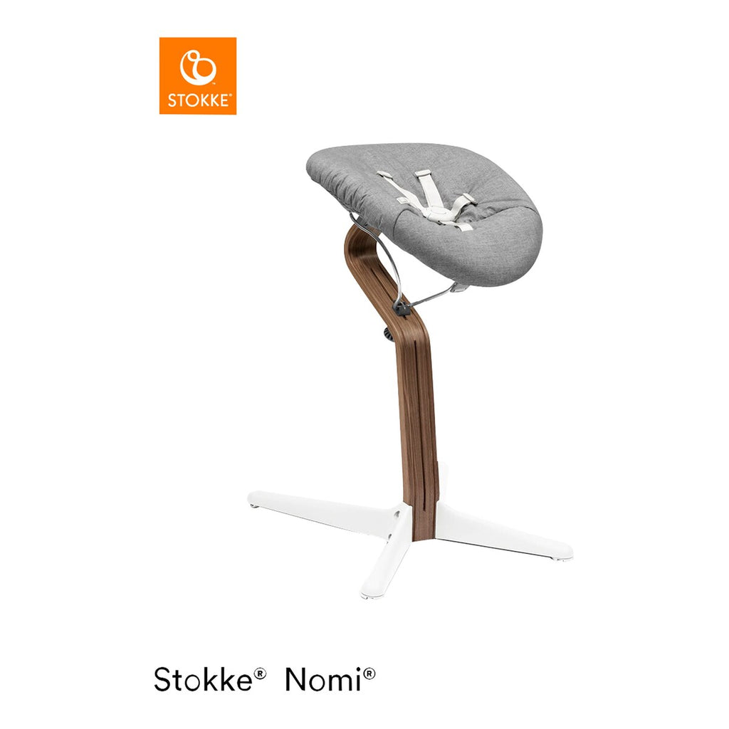 Barnestol Nomi i valnøtt, fra 3 år, opptil 110 kg - Stokke
