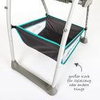 Barnestol og liggestol 2-i-1 Sit'n Relax, Hearts - Hauck med hjul for enkel flytting