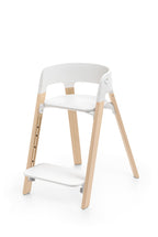 Barnestol Steps white natural forfra