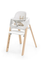 Barnestol Steps white natural justerbar ryggstøtte