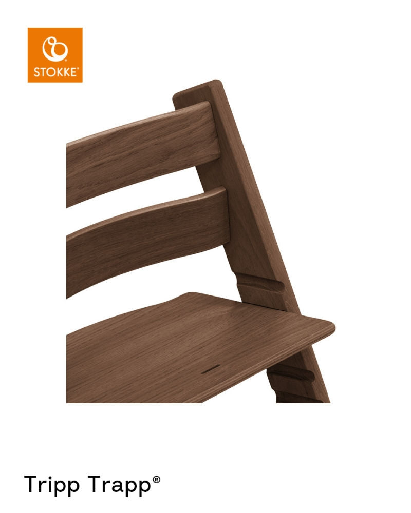 Barnestol Tripp Trapp eik Warm Brown inkl. Baby Set bakside