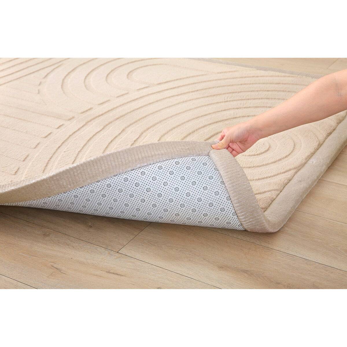 Barneteppe 3D-effekt med minneskum 150x200 cm detalj av materiale