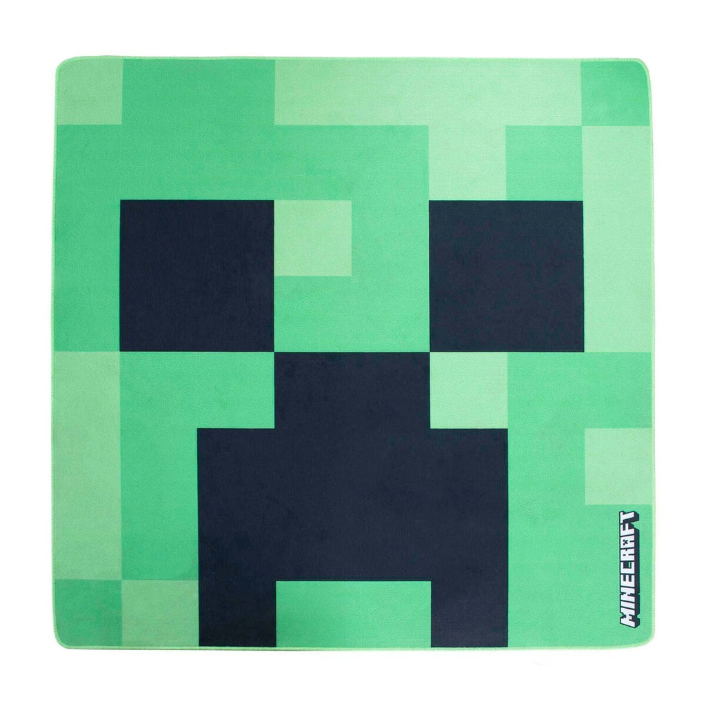 Barneteppe Creeper MINECRAFT formet teppe forfra