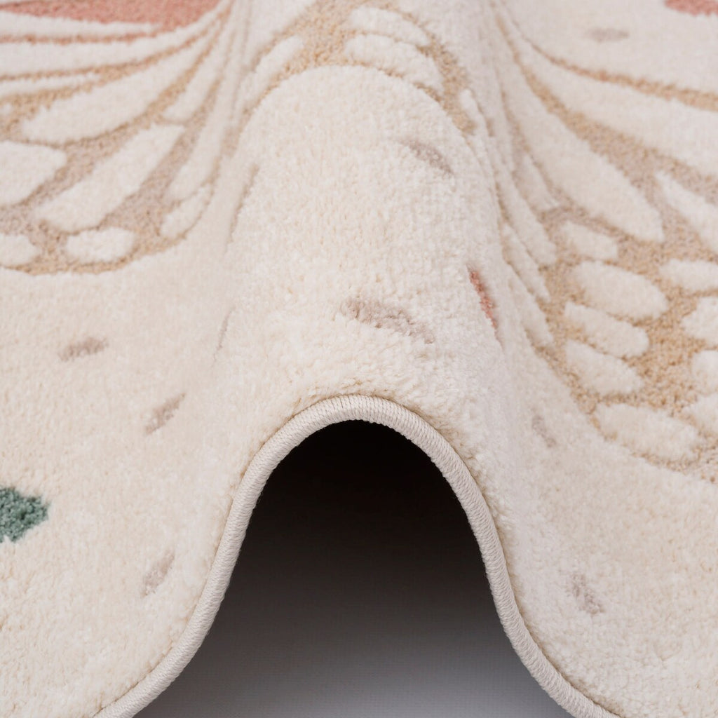Detalj av Barneteppe Happy Kids 100 % polypropylen Øko-Tex struktur