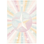 Barneteppe Maui Kids Rainbow Star polypropylen 13 mm forfra