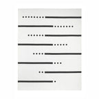 Barneteppe med linjer i bomull 130 x 160 cm forfra