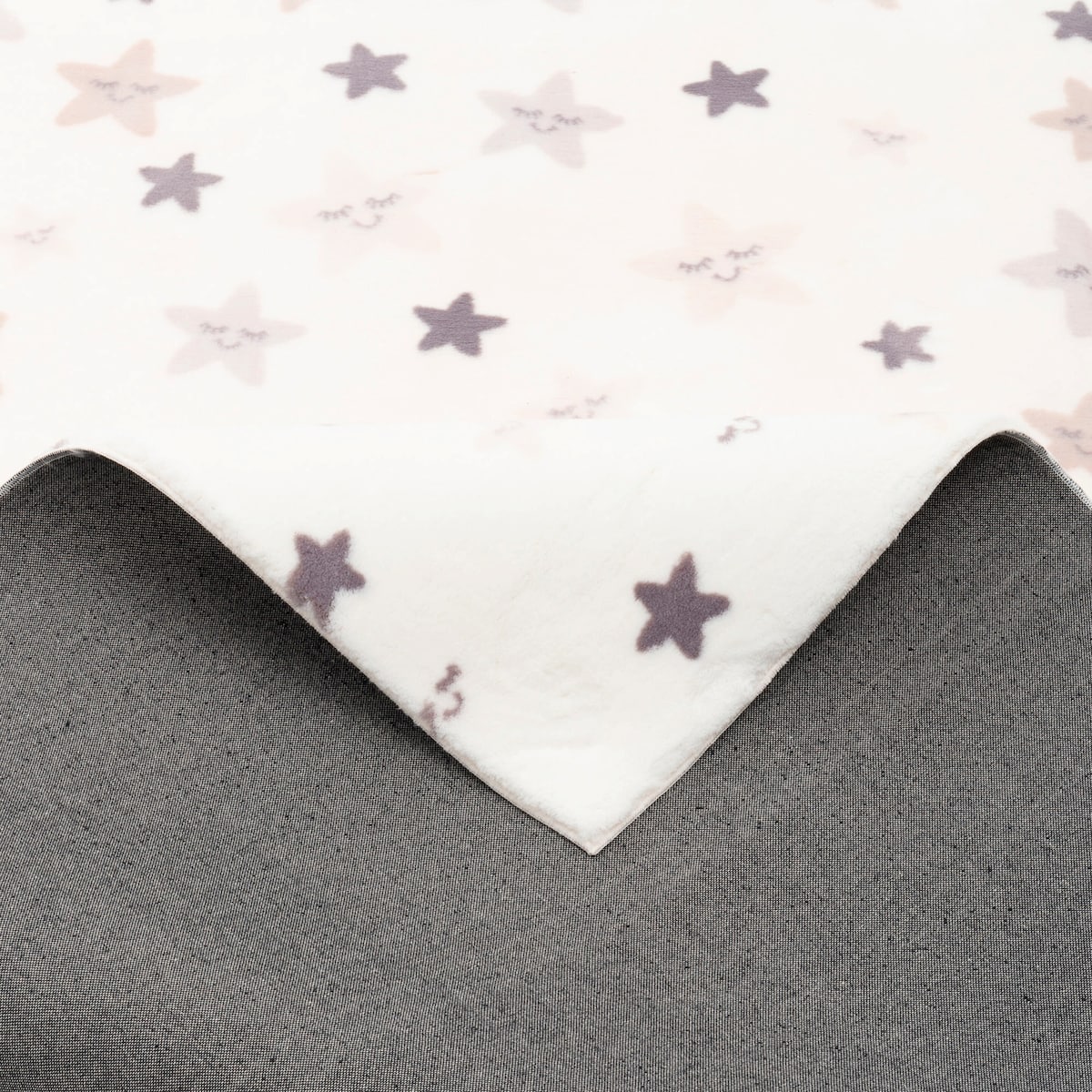 Barneteppe med stjerner polyester Øko-Tex 100 montert i barnerom