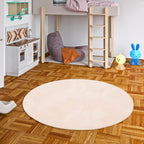 Barneteppe rundt imitert pels Pearl Kids bakside