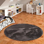 Barneteppe rundt imitert pels Pearl Kids 100% polyester - Pergamon