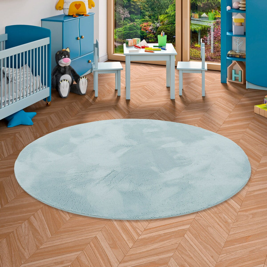 Barneteppe rundt imitert pels Pearl Kids 100% polyester - Pergamon