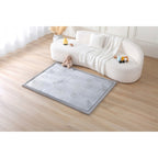 Barneteppe selvlysende 170x120 cm minneskum sklisikkert montert
