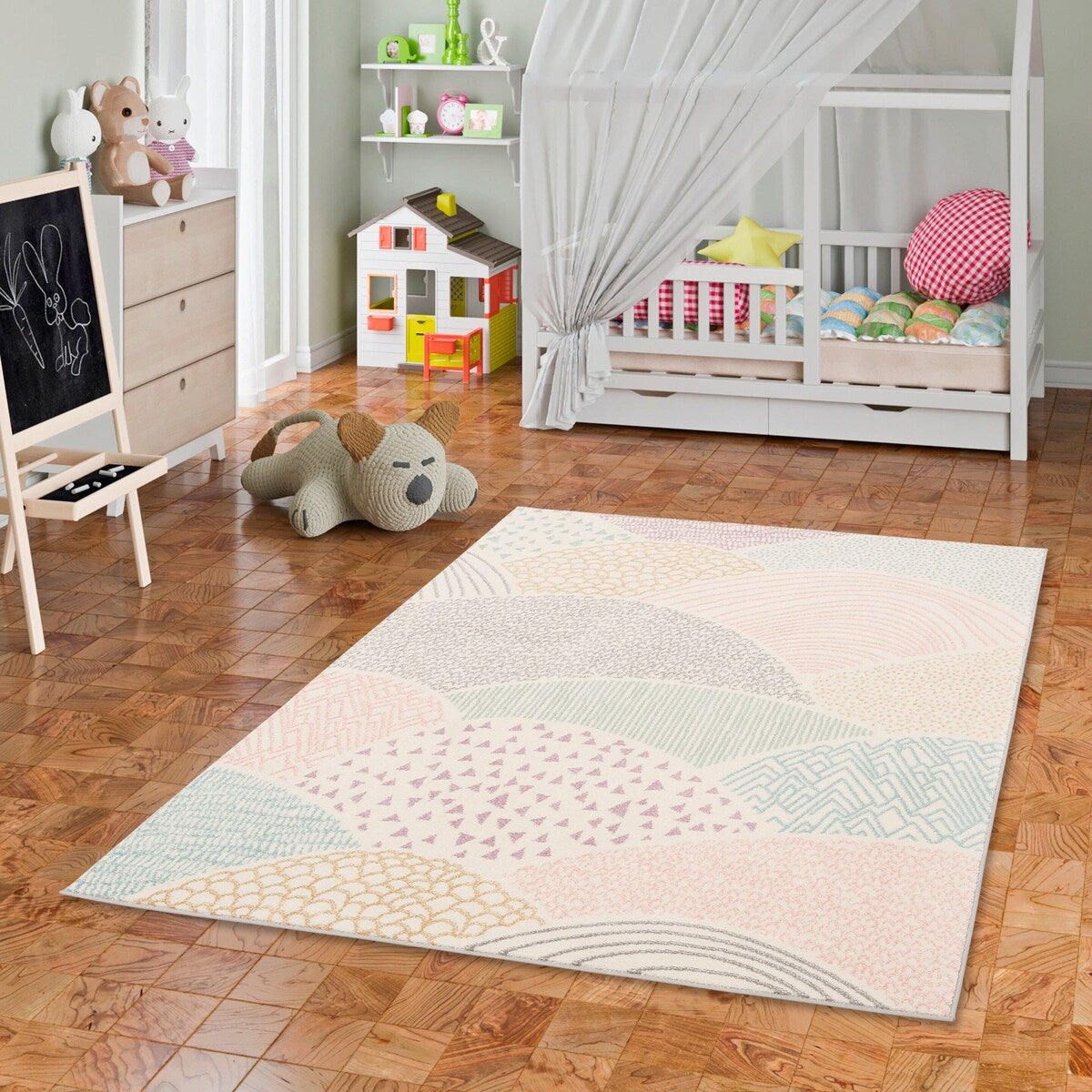 Barneteppe Softstar Kids Fantasy flerfarget bakside