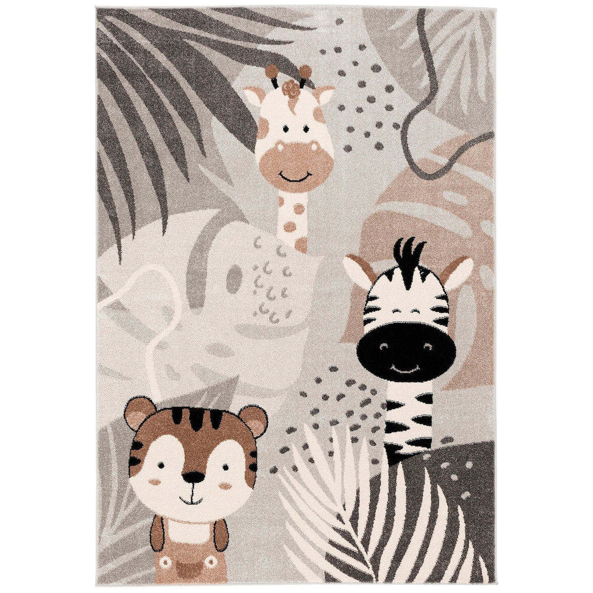 Barneteppe Softstar Kids Safari Friends polypropylen i bruk