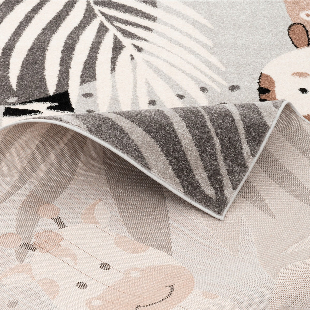 Barneteppe Softstar Kids Safari Friends polypropylen vevd materiale