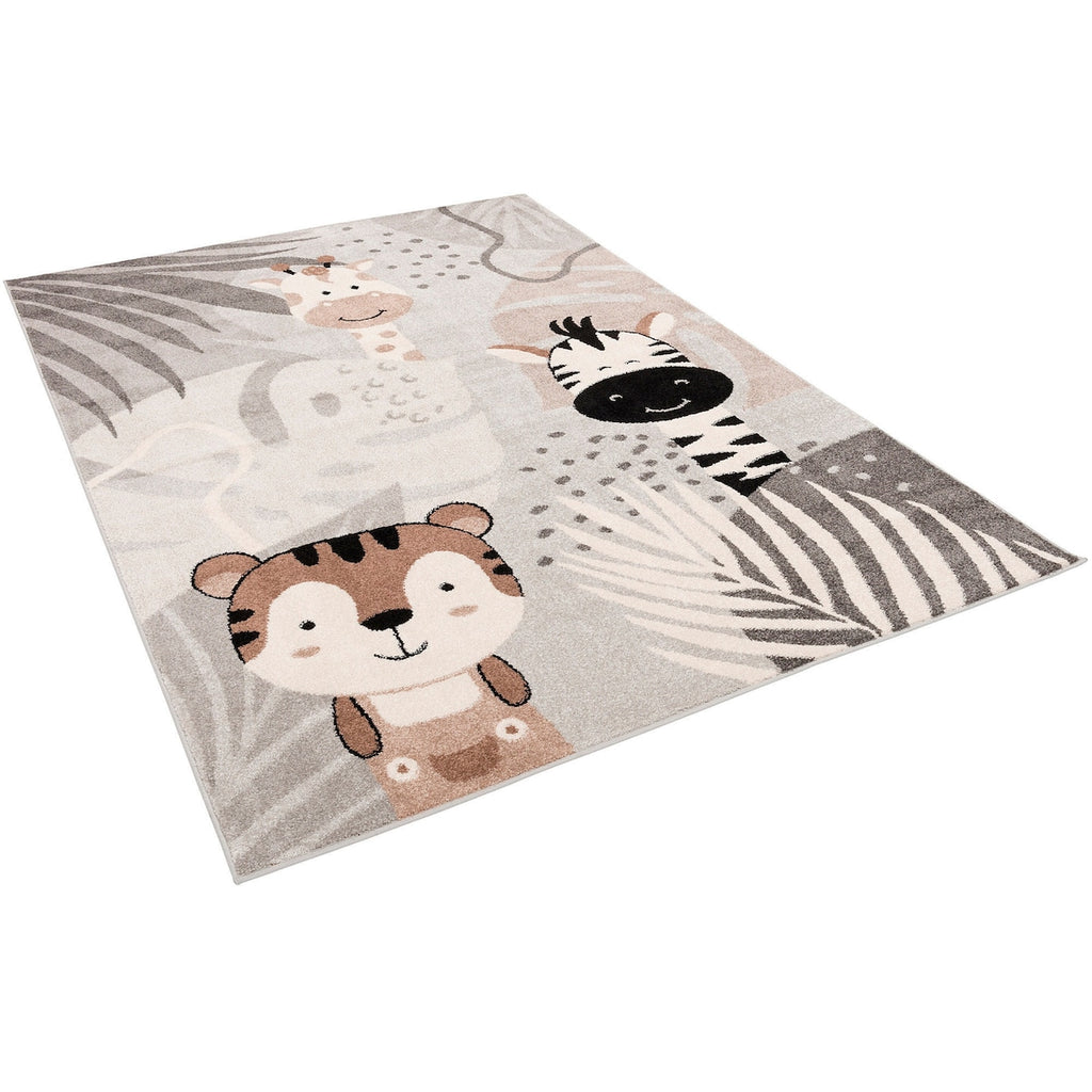 Barneteppe Softstar Kids Safari Friends polypropylen komplett sett