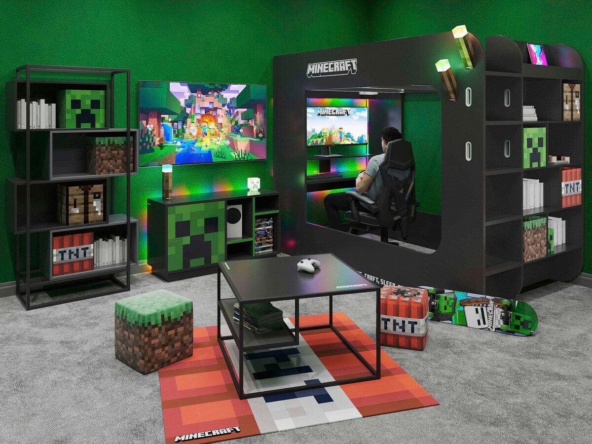 Montert Barneteppe TNT MINECRAFT til barnerommet i rom