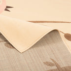 Barneteppe Trendline fugler pastell beige/blå montert på gulv