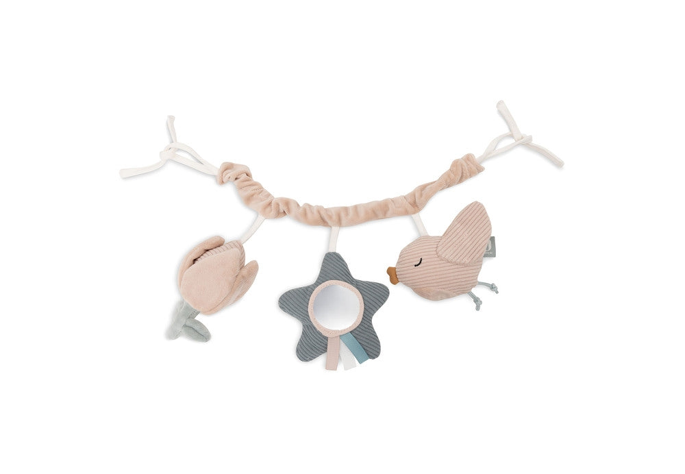 Barnevognkjede Lovely Birds polyester - Jollein forfra