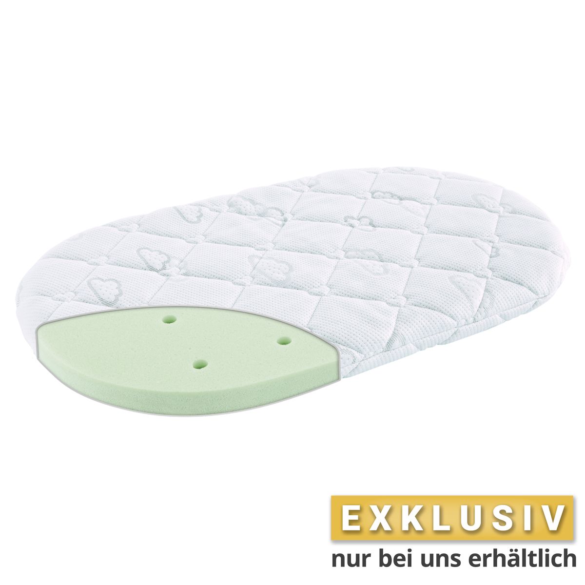 Barnevognmadrass Brise Safety kaldskum 72x32 cm fra Träumeland foran