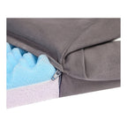 Detalj av trekk på Barnevognmadrass Dr. Lübbe 32x75 cm kaldskum TENCEL®