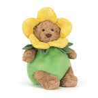 Bartholomew Bear påskelilje-antrekk kosebamse bakside