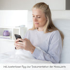 Detalj av fleksibel målespiss på Basaltermometer for eggløsning med app-tilkobling