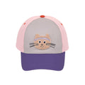 Baseballcaps barn katt rosa str 52-56 forfra
