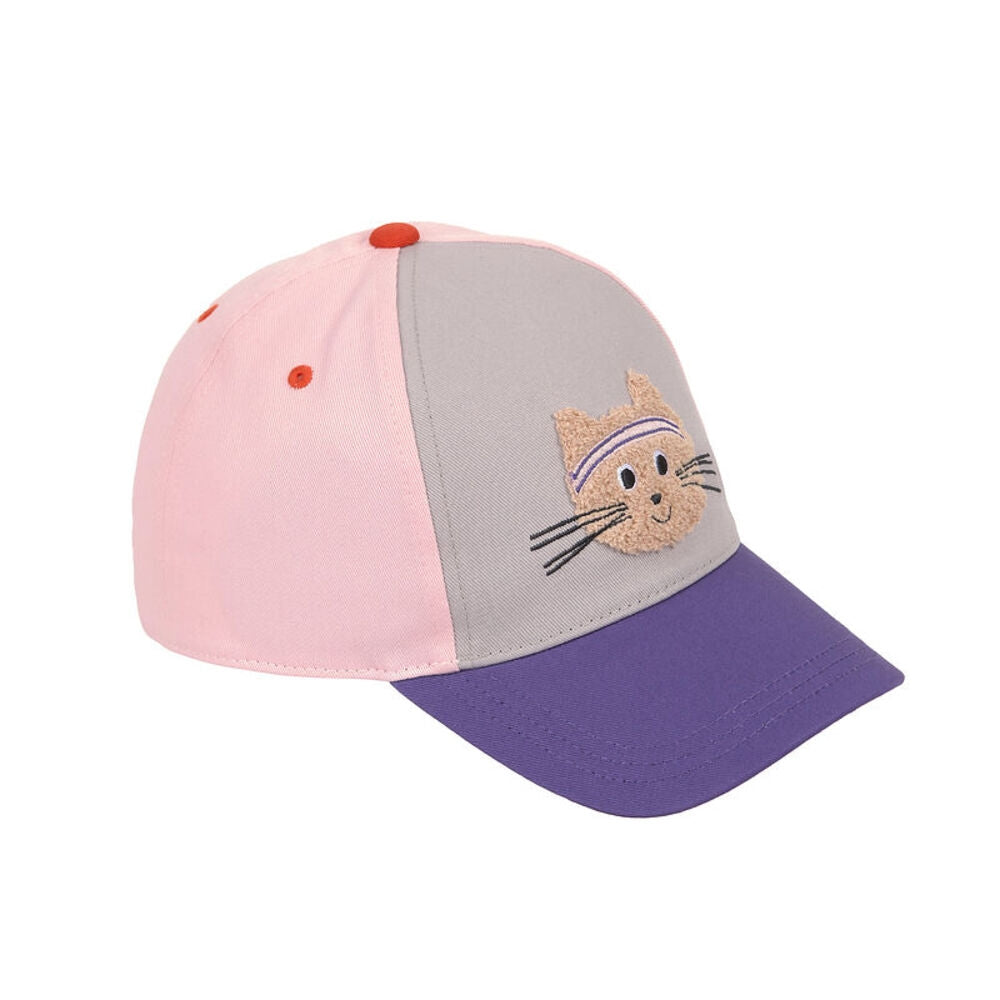 Baseballcaps barn katt rosa str 52-56 bakside