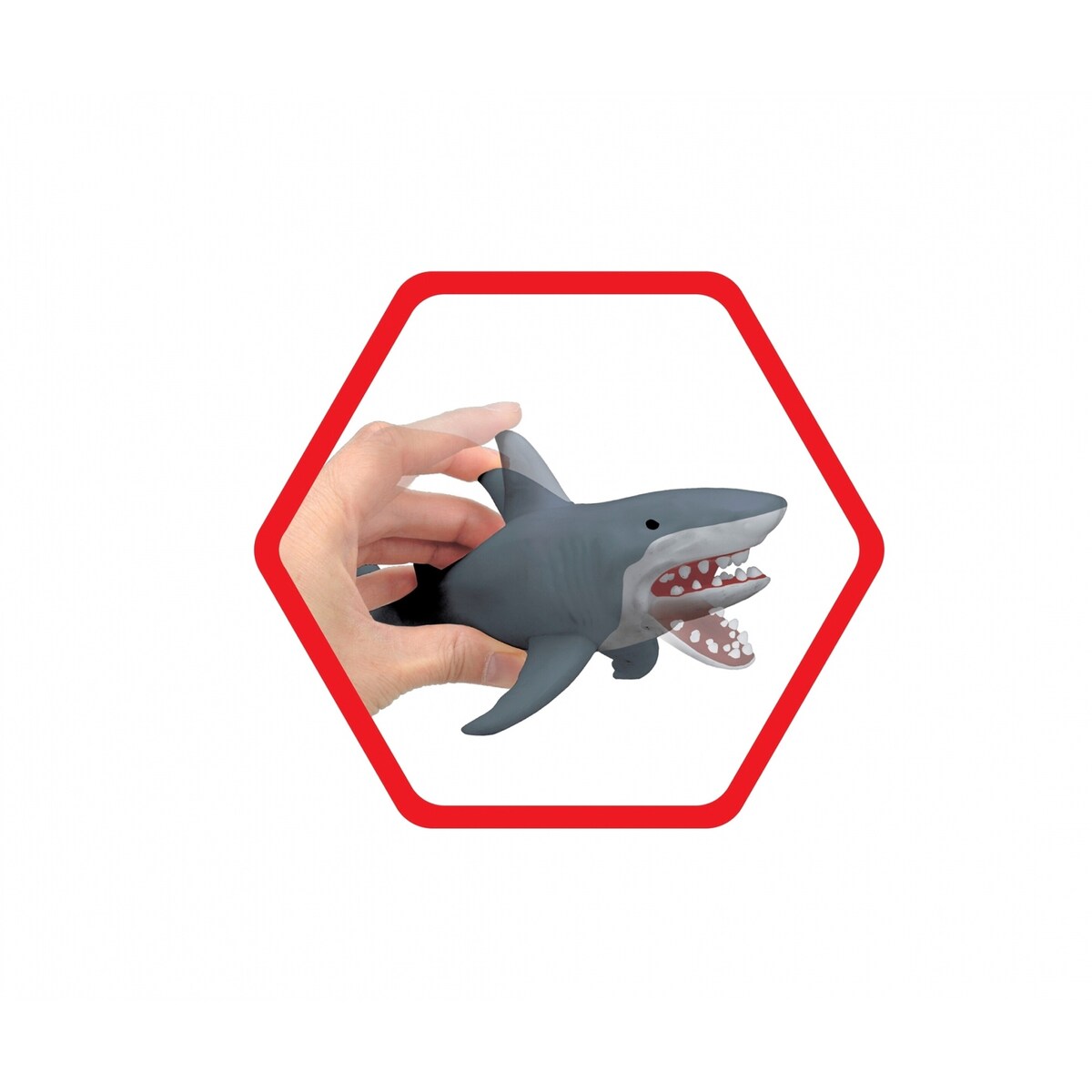 Båt lekesett Shark Attack med hai og tilbehør montert sett