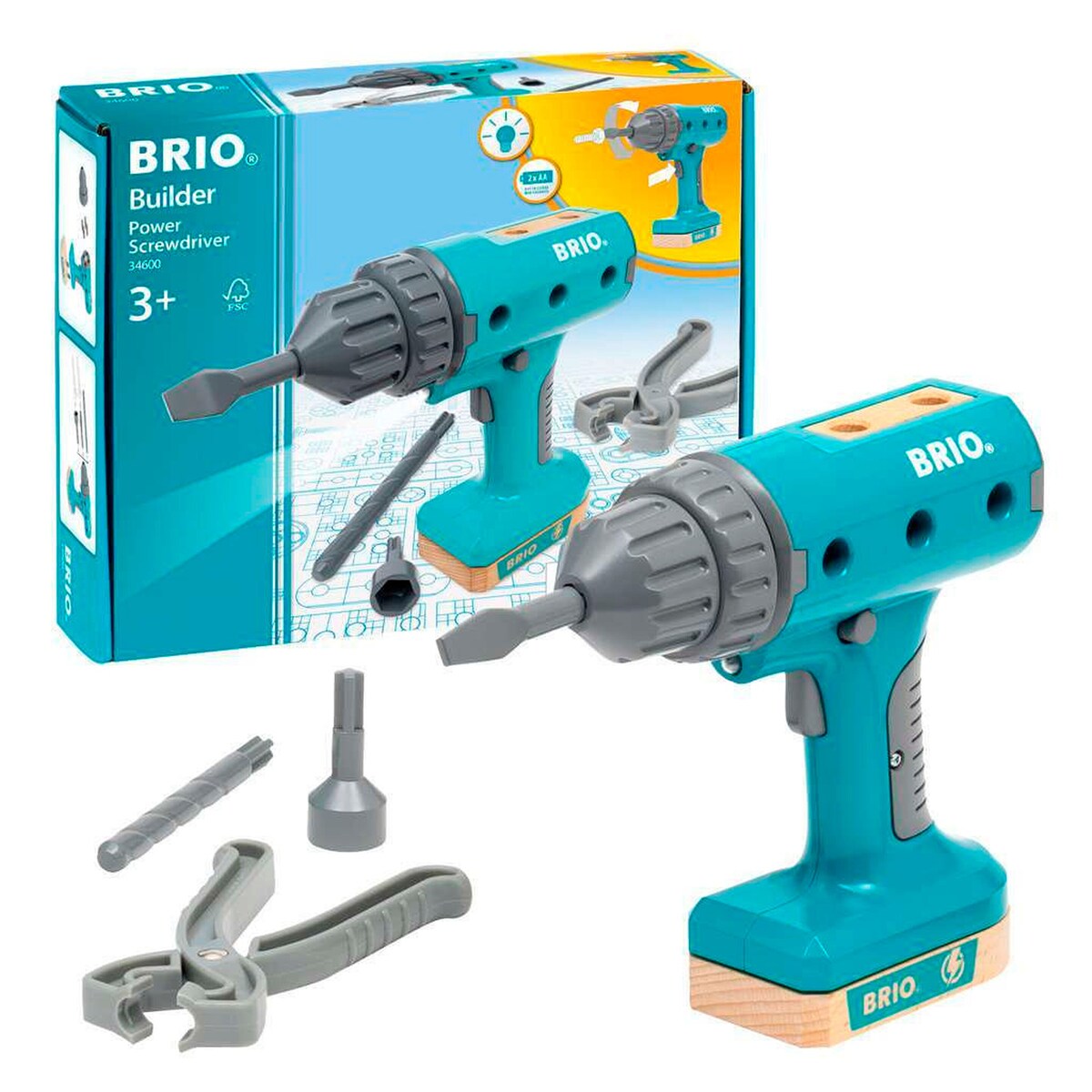 Detalj av batteridrevet skrutrekker Builder fra 3 år