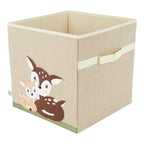 Oppbevaringsboks i polyester 32x32x32 cm med dyremotiv - Bieco