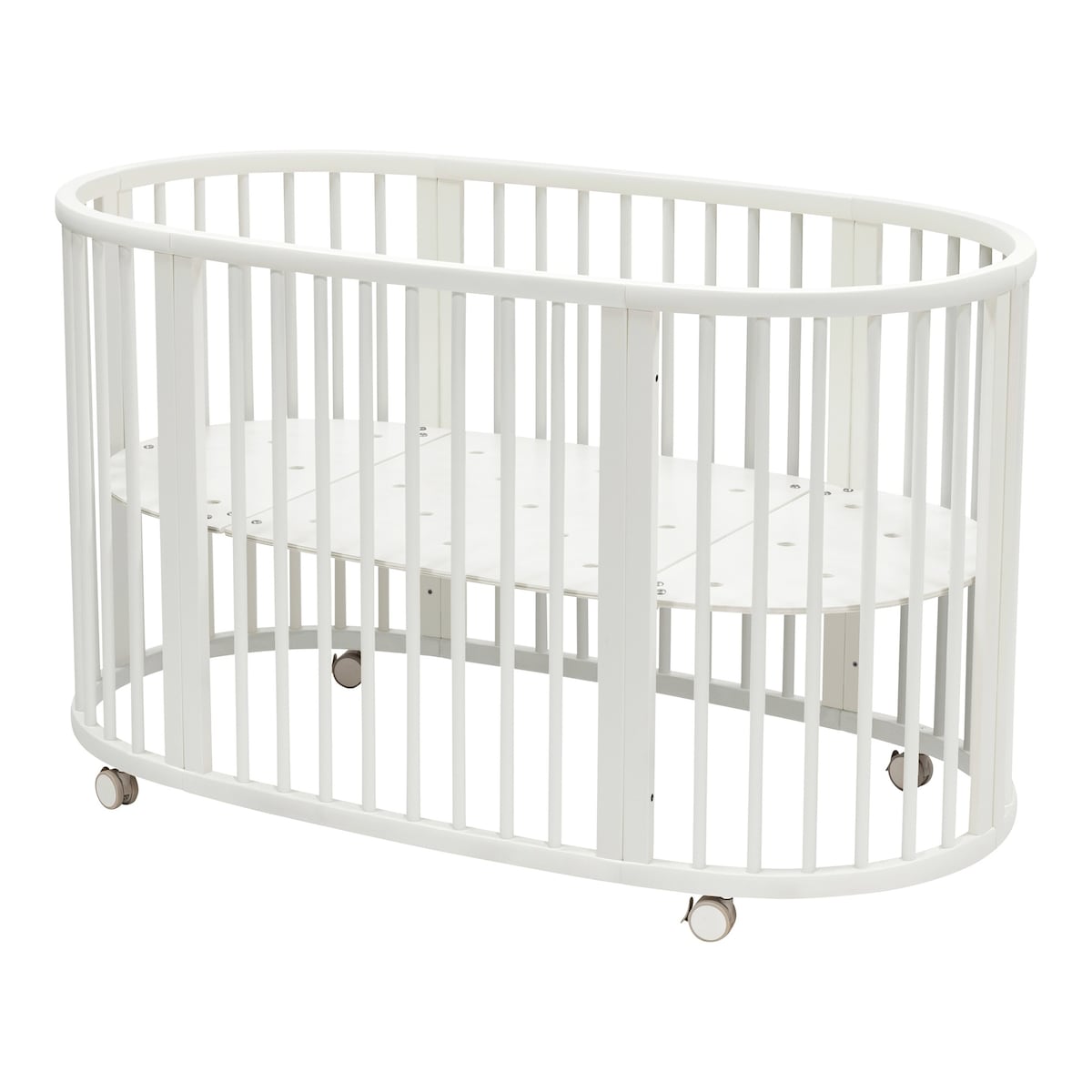 Sprinkelseng Sleepi med madrass og laken i økologisk bomull - Stokke