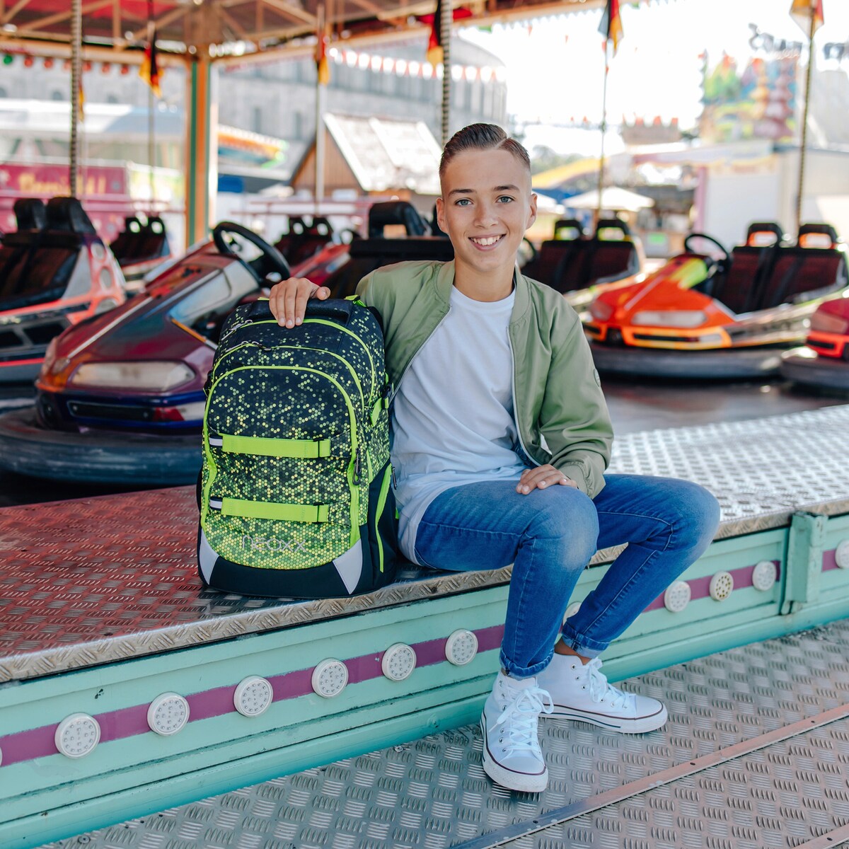 Skolesekk Active Pro med laptoplomme og organiser - neoxx